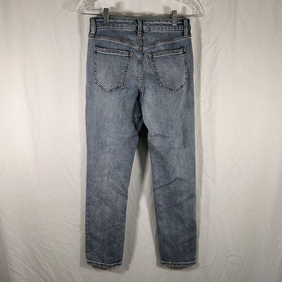 Willow Root Jeans Women's 26 Light Wash Denim Distressed High Rise Ankle - Picture 7 of 11